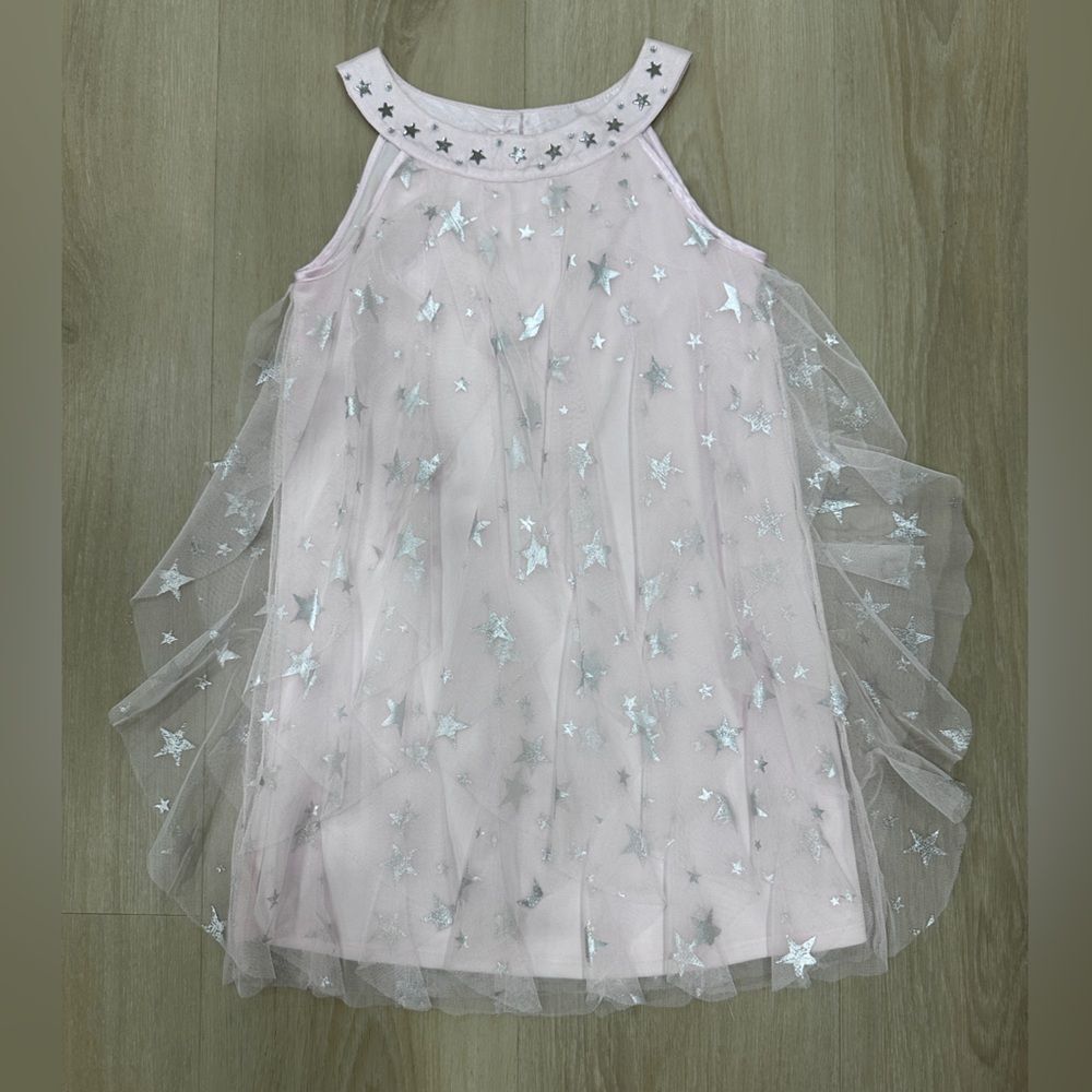 Biscotti Pink Dress with Stars, size 8